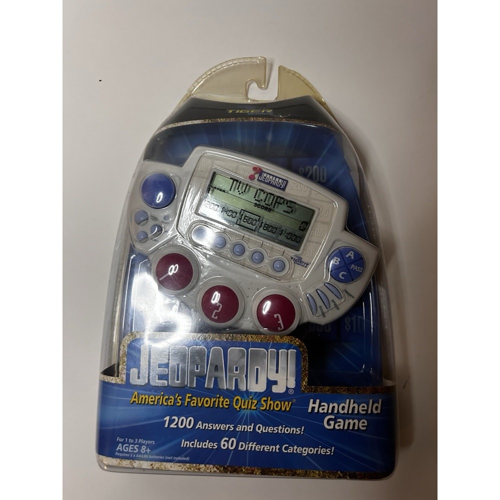 New 2002 Tiger Games Jeopardy! Electronic Handheld Game Hasbro Vintage SEALED